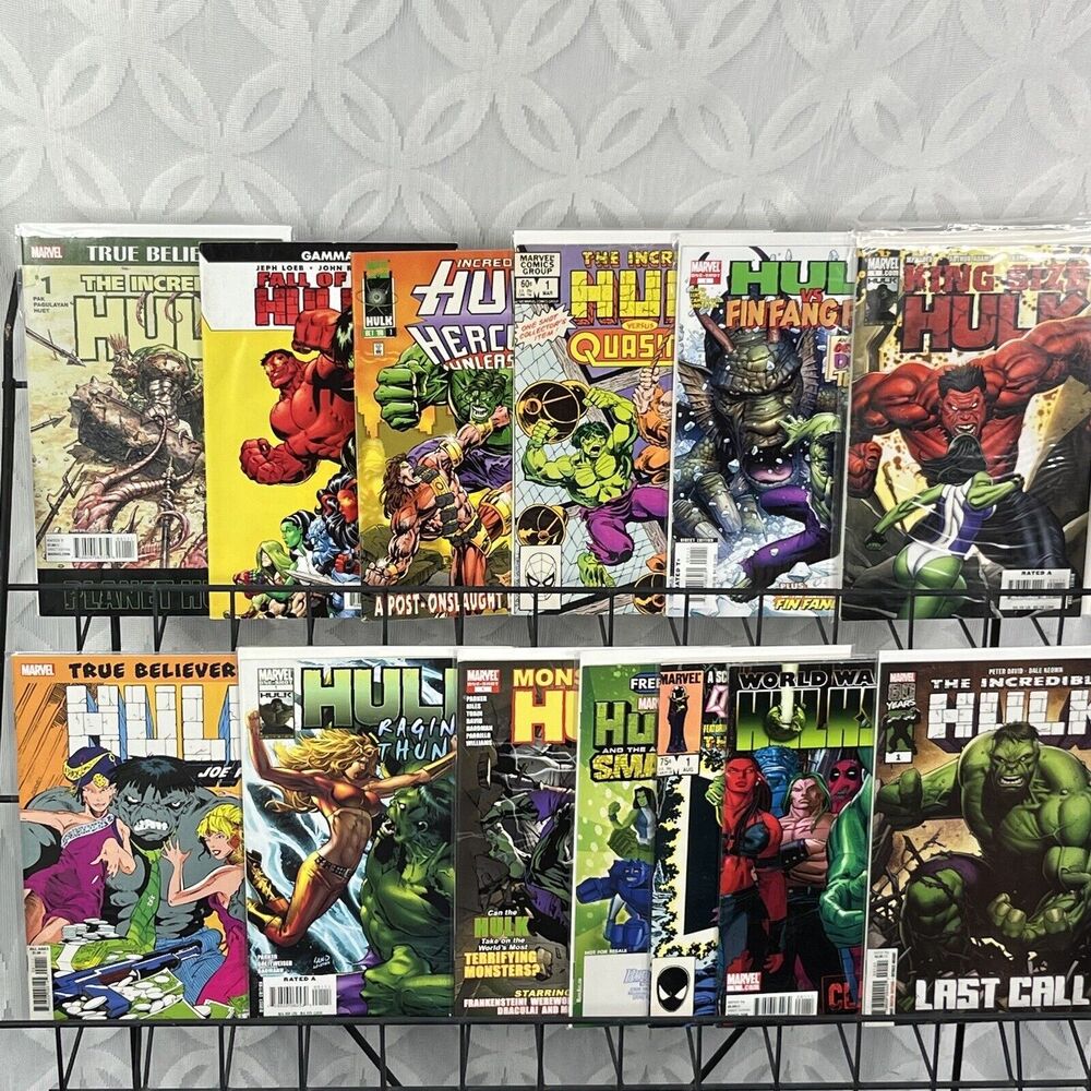 13 Incredible Hulk One Shots Vs Questprobe Quasimodo Last Call Fin Foom Key 1st
